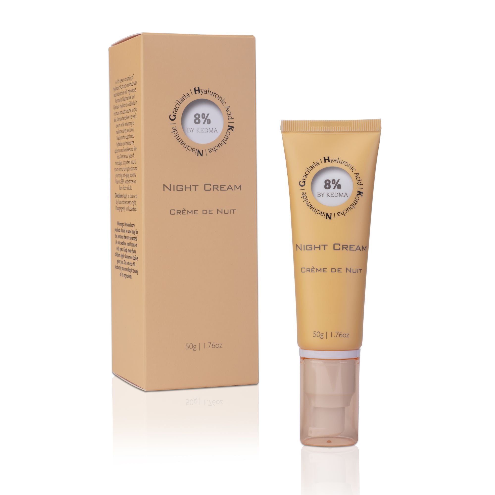 8% By KEDMA Night Cream – KEDMA Cosmetics