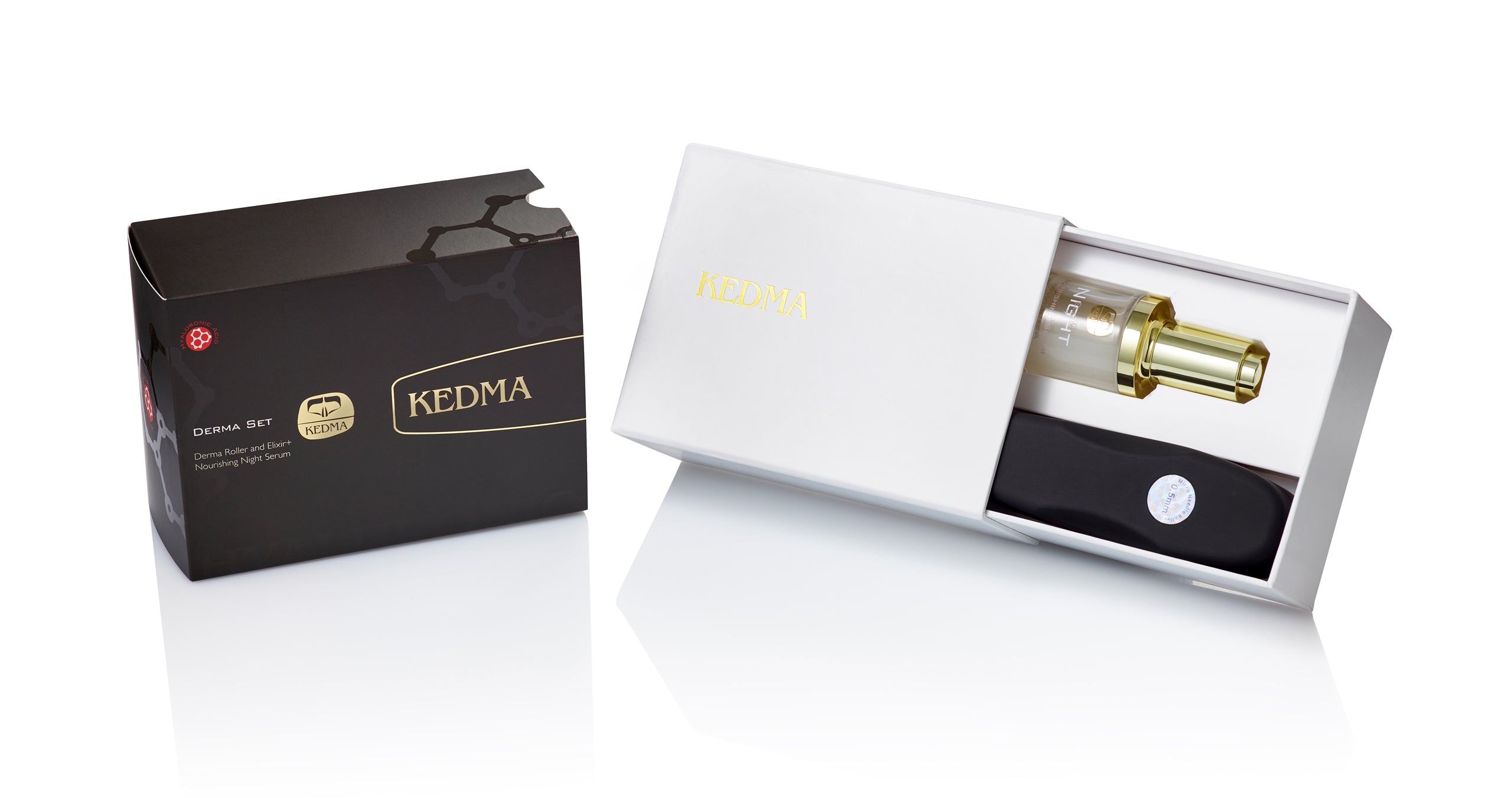 Image of Derma Roller and Elixir+ Nourishing Night Serum Set
