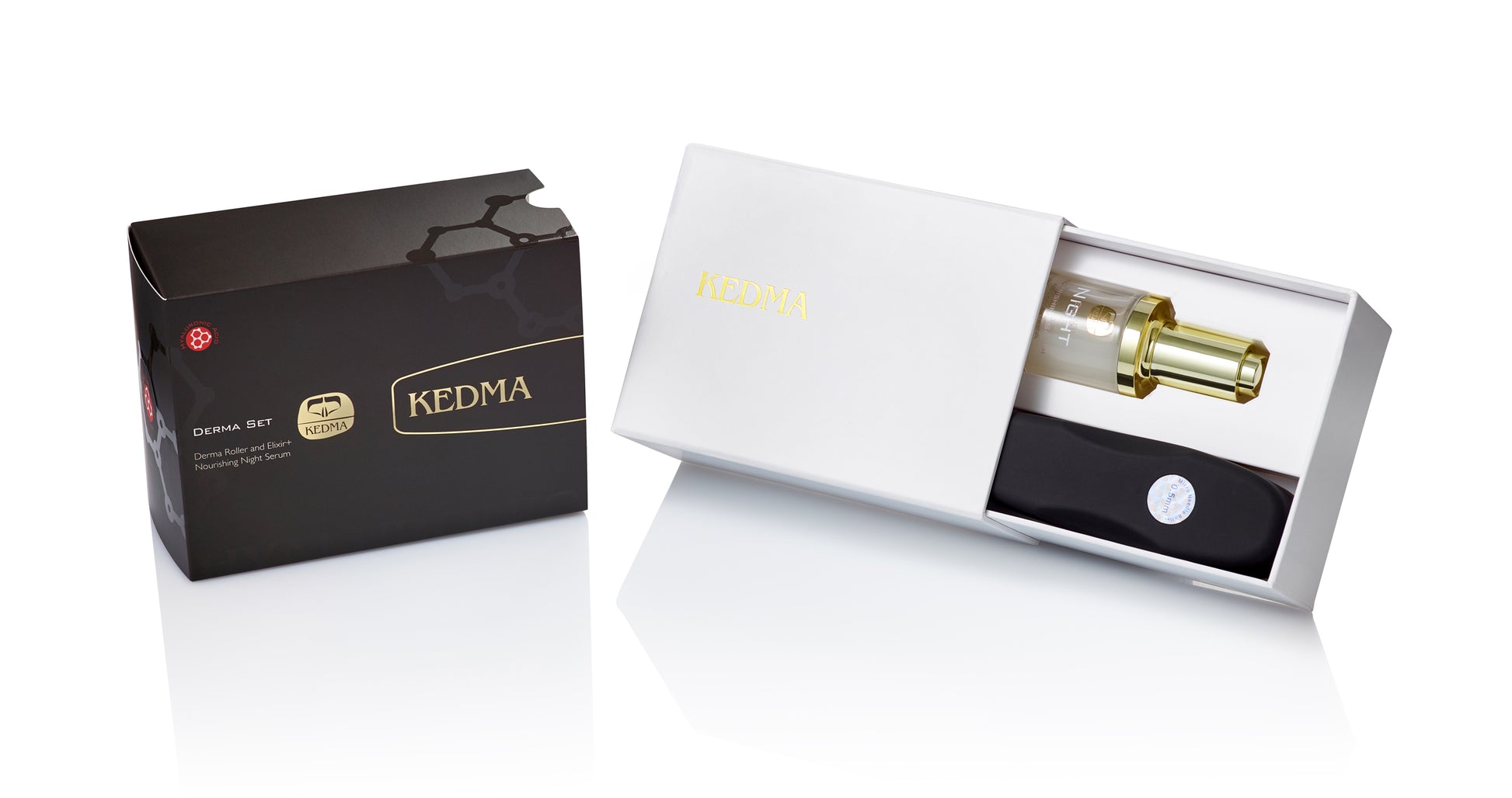 Derma Roller and Elixir+ Nourishing Night Serum Set